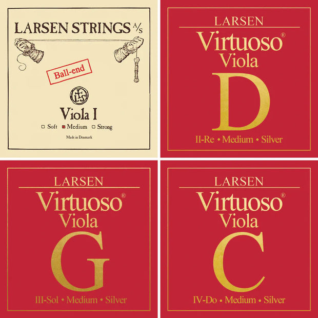 Larsen Virtuoso Viola String Set (Medium) / 15"-16.5"