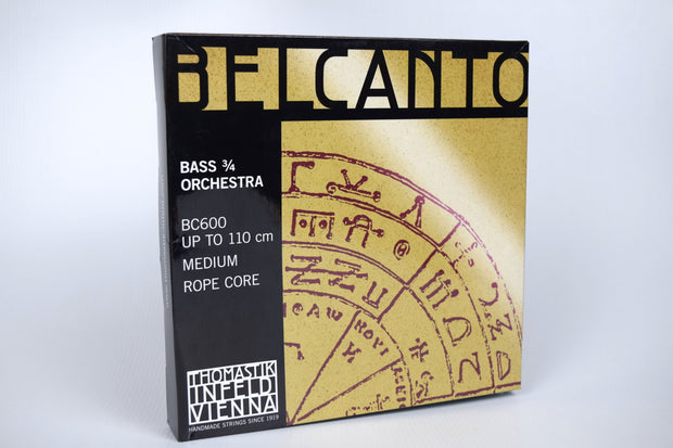 Belcanto Double Bass 3/4 String Set - Orchestra Medium