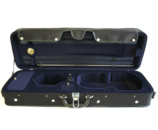TG Oblong Violin Case Hill Style - Blue/Black  1/4-4/4 - Dalseno String Studio